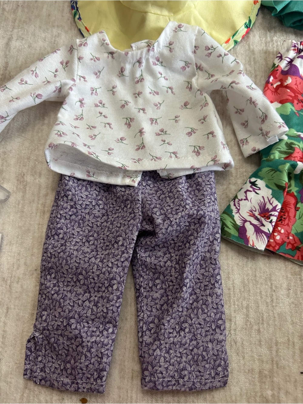 Girls Doll Clothes Bundle - Floral, Striped & Star Tulle Dresses - Picture 2 of 7
